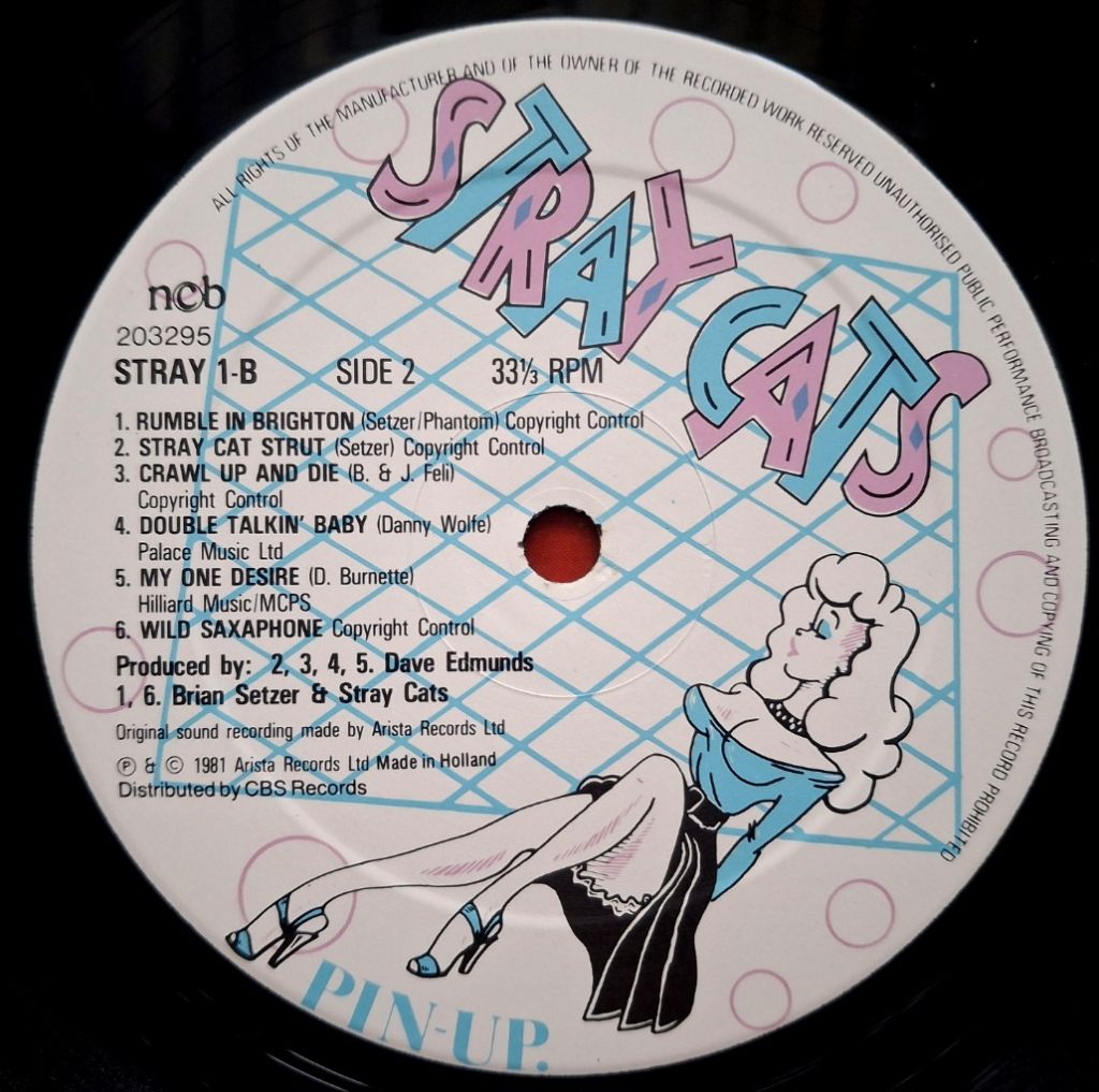 Stray Cats - Stray Cats - 1981.  (LP). 12. Vinyl. Пластинка. Scandinavia. - фото фото фото 5