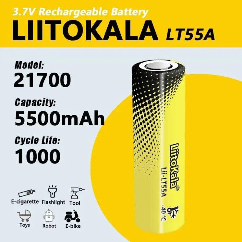 Аккумулятор LiitoKala LT55A 21700 5500mah - фото фото фото 0