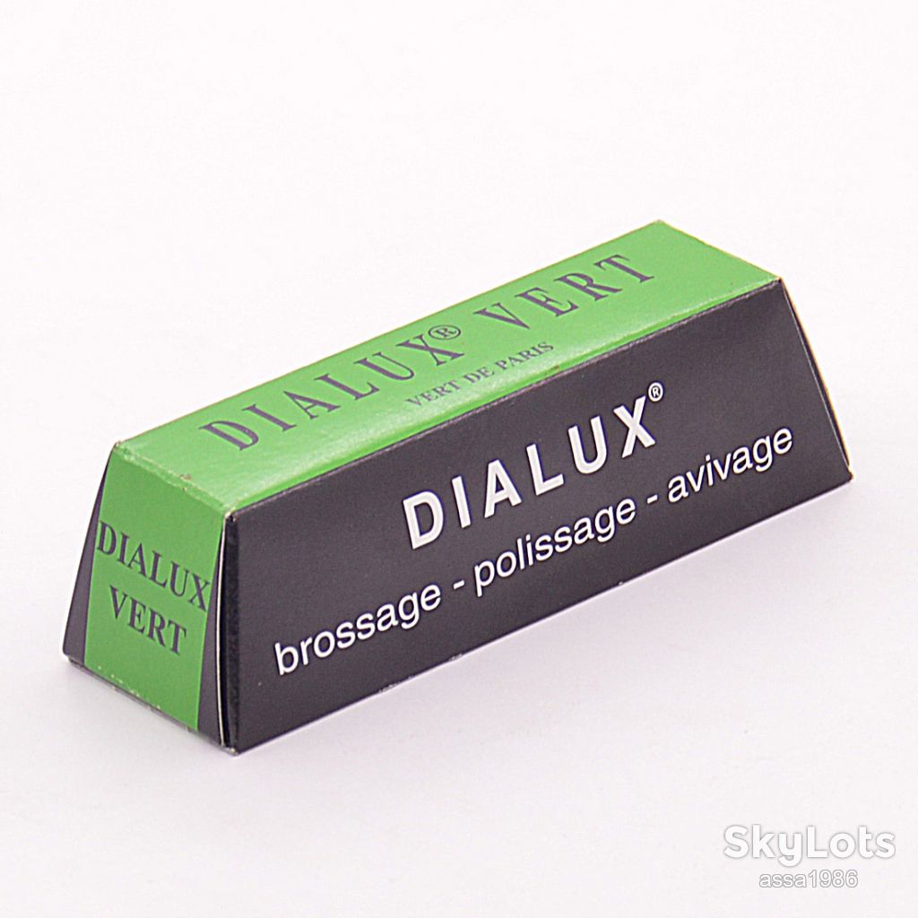 Паста полировальная DIALUX зеленая  125г ,для промежуточной     (грубой) полировки серебра,белого и желтого золота,платины,хрома - фото фото фото 1