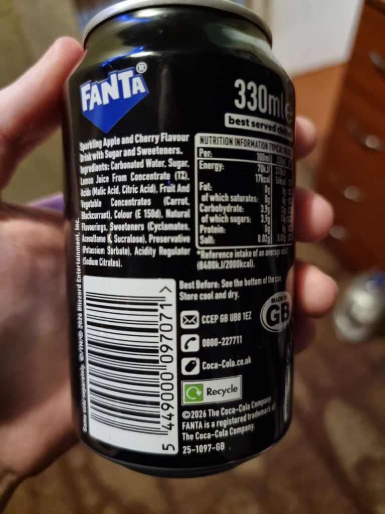 Пустая банка от fanta diablo 4 uk фанта - фото фото фото 1