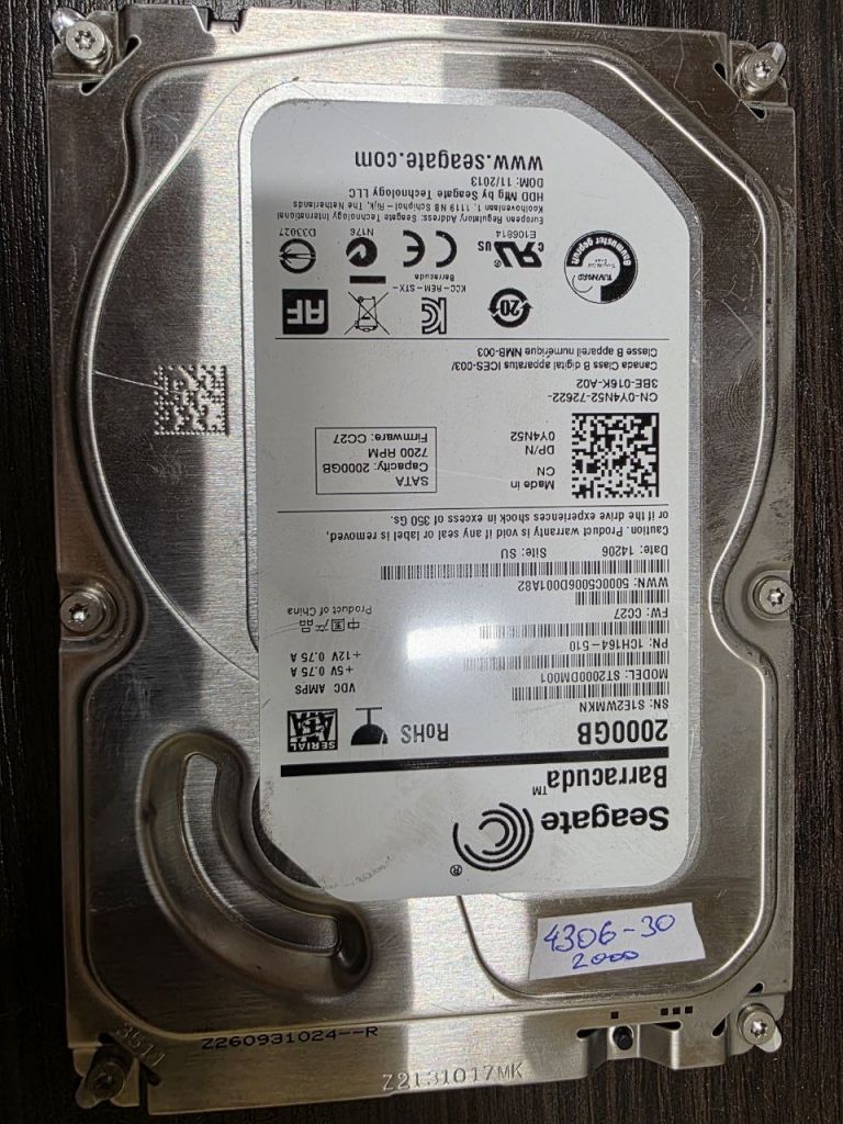 2000Gb 2Tb 3,5 SATA3 ST2000DM001 Seagate жорсткий диск   (4306-30) - фото фото фото 0