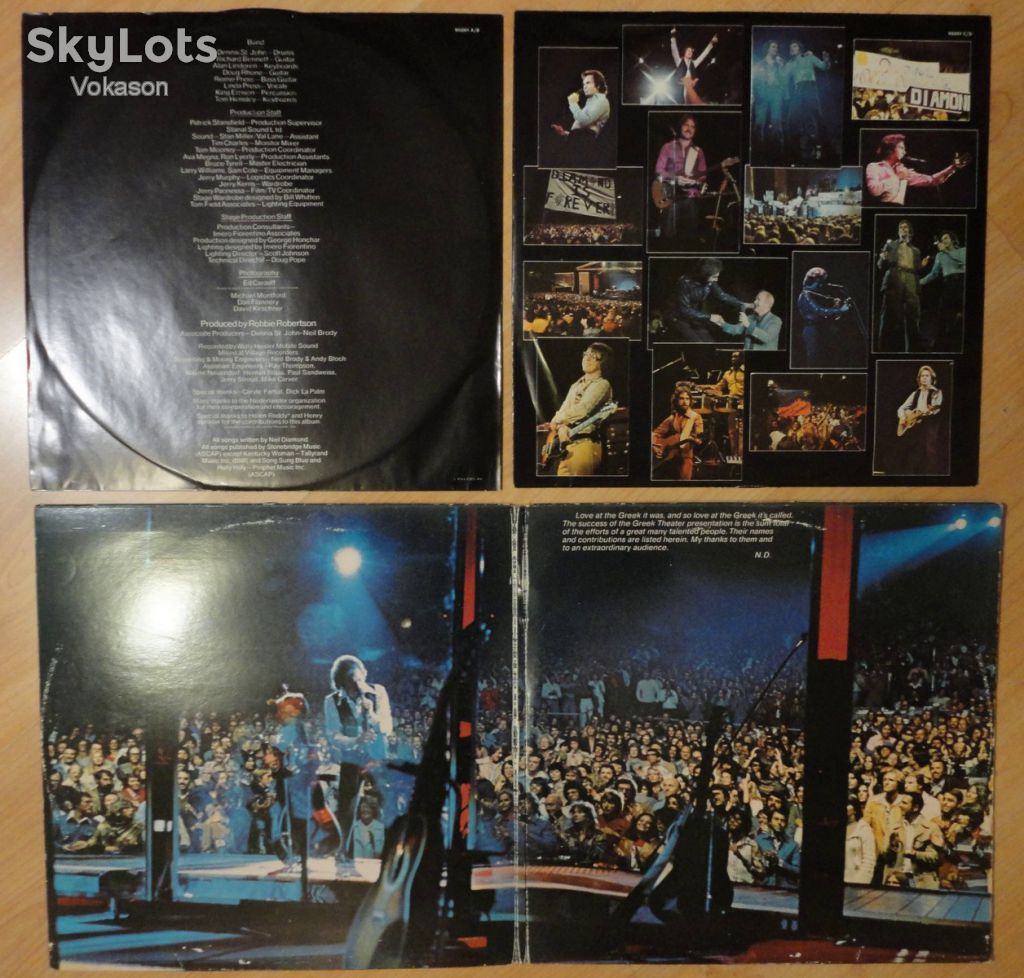 Neil Diamond - Love At The Greek  2 lp  EX/EX-/VG+ - фото фото фото 1