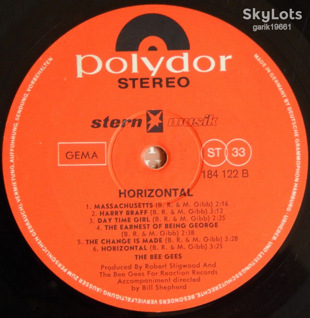 Bee Gees – Horizontal   (Polydor – 184 122, Germany) EX+/VG - фото фото фото 3