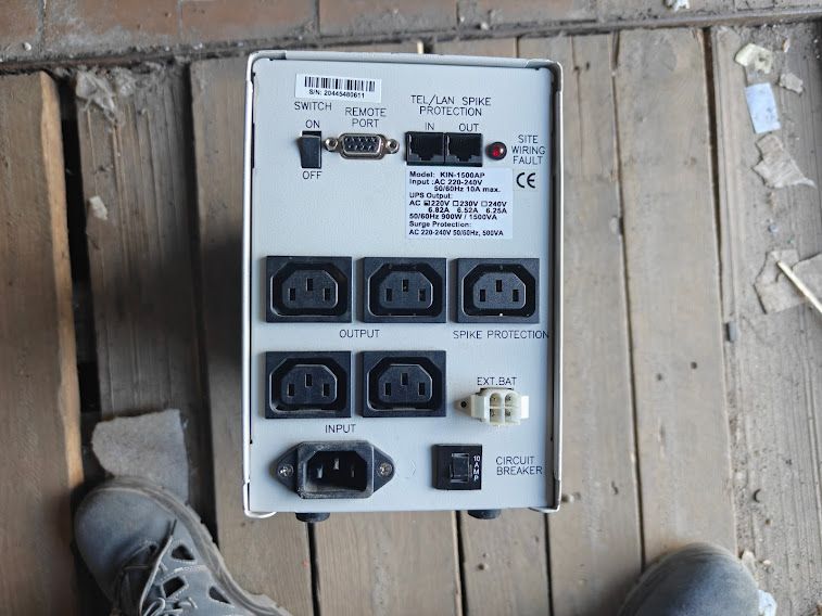 ИБП Бесперебойник UPS 1500 VA / ВА Powercom KIN-1500AP № 261205106 - фото фото фото 1