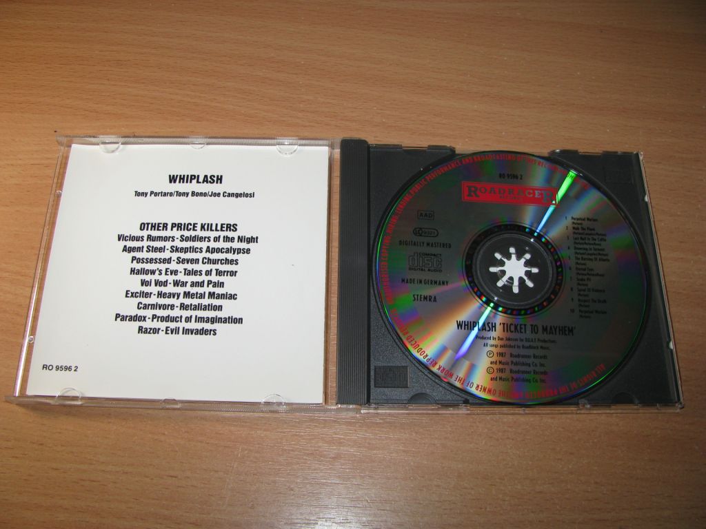 WHIPLASH - Ticket To Mayhem  (1989 Roadracer 1st press) - фото фото фото 1