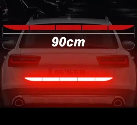 //-90 см !!! - СВІТЛОВІДБИВНА САМОКЛЕЮЧА СТРІЧКА на АВТО для НІЧНОГО ПОПЕРЕДЖЕННЯ-// - фото фото фото 2