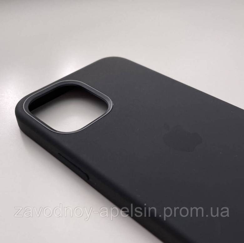 IPhone 12 12pro Чохол Silicone Case + MagSafe (black) - фото фото фото 4