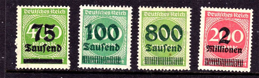 Германия Рейх  1923 г MNH - надпечатка - фото фото фото 0