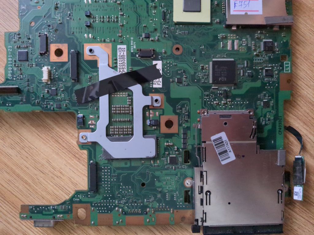 Материнська плата Fujitsu Lifebook E751 CP501181-Z3 Робоча - фото фото фото 2