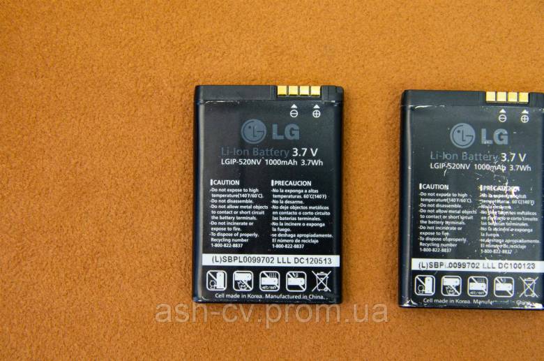 Акумулятор LG LGIP-520NV - фото фото фото 1