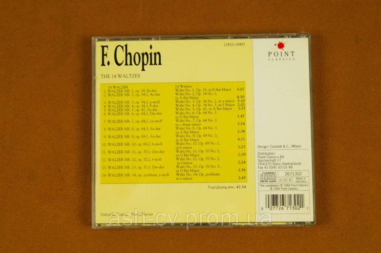 Музичний диск CD. Класика. CHOPIN - фото фото фото 4