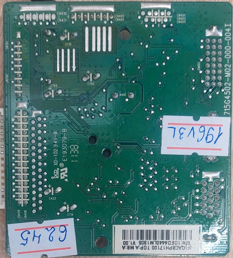 Main плата монітора 18.5"Philips 196V3L б/в код.6245 - фото фото фото 1