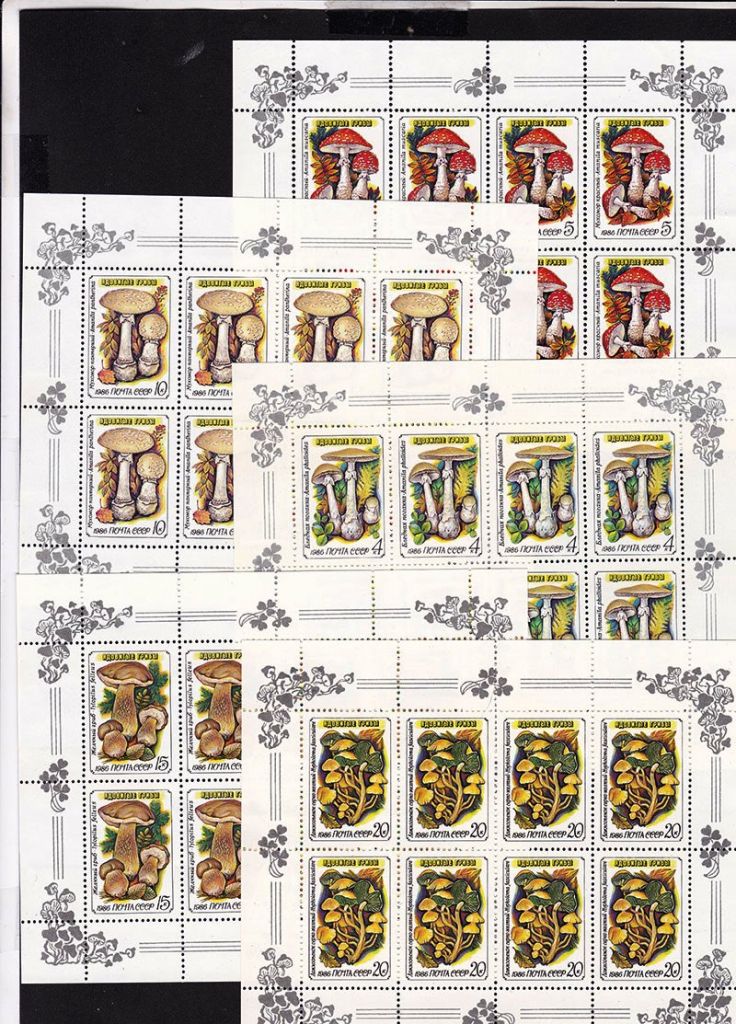 СССР  1986 г   MNH - м/л грибы - фото фото фото 0