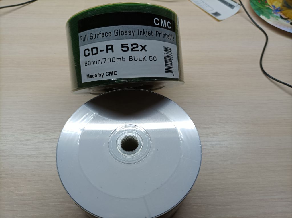 CMC 50 дисков DVD-R принтабельные с глянцевым покрытием Glossy Print.Тайвань - фото фото фото 2