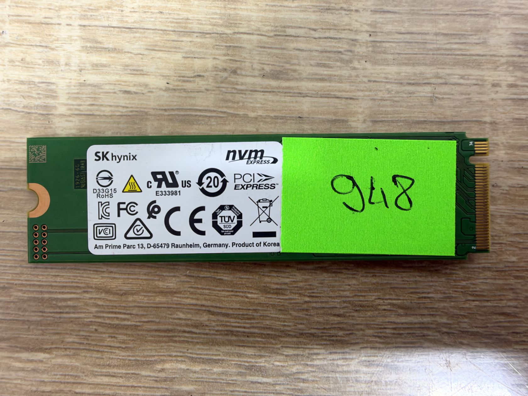 Накопичувач NVMe 256Gb SKHynix  BC501 - робочий - фото фото фото 2