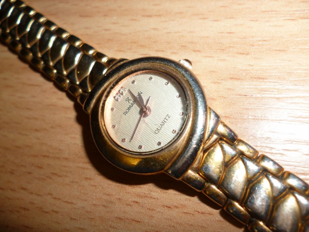 Часы женские romanson 20k gold plated - фото фото фото 2