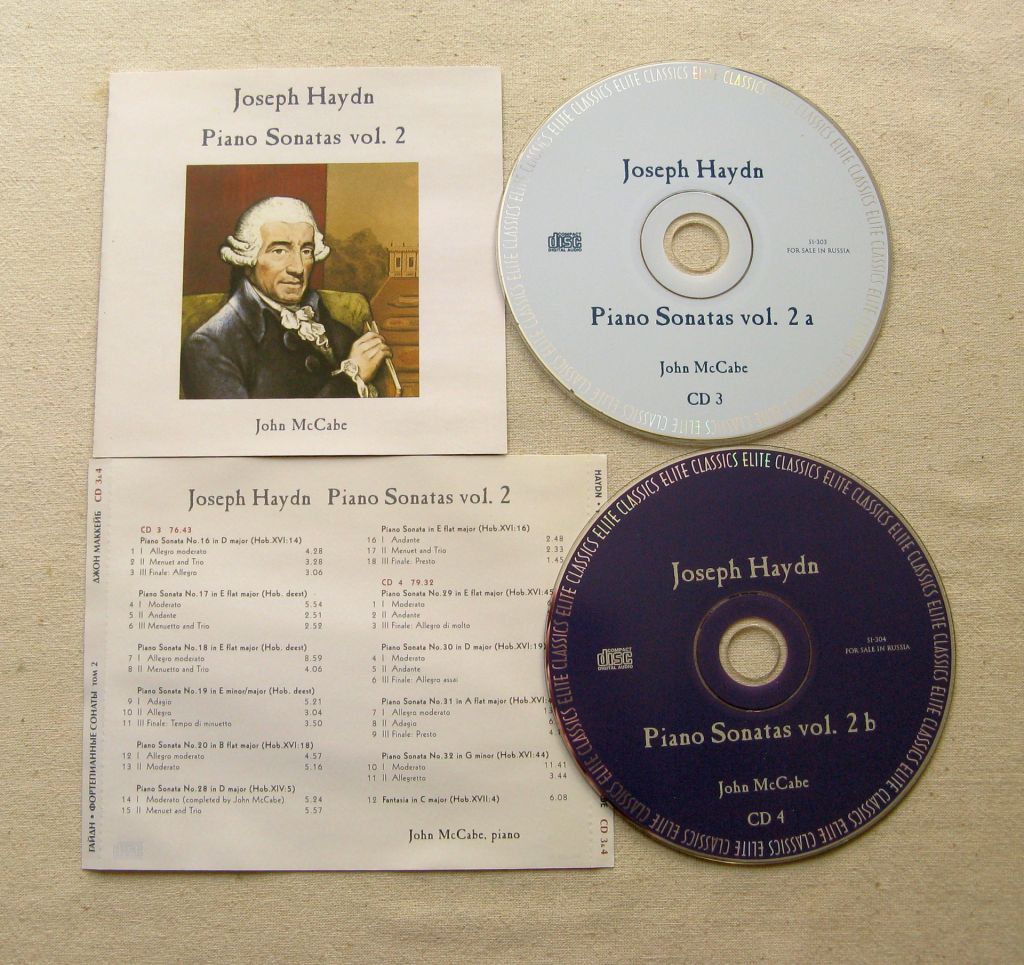 CD Классика. Гайдн Й. Фортепианные сонаты. Исп. Джон Маккейб. 10CD. - фото фото фото 2