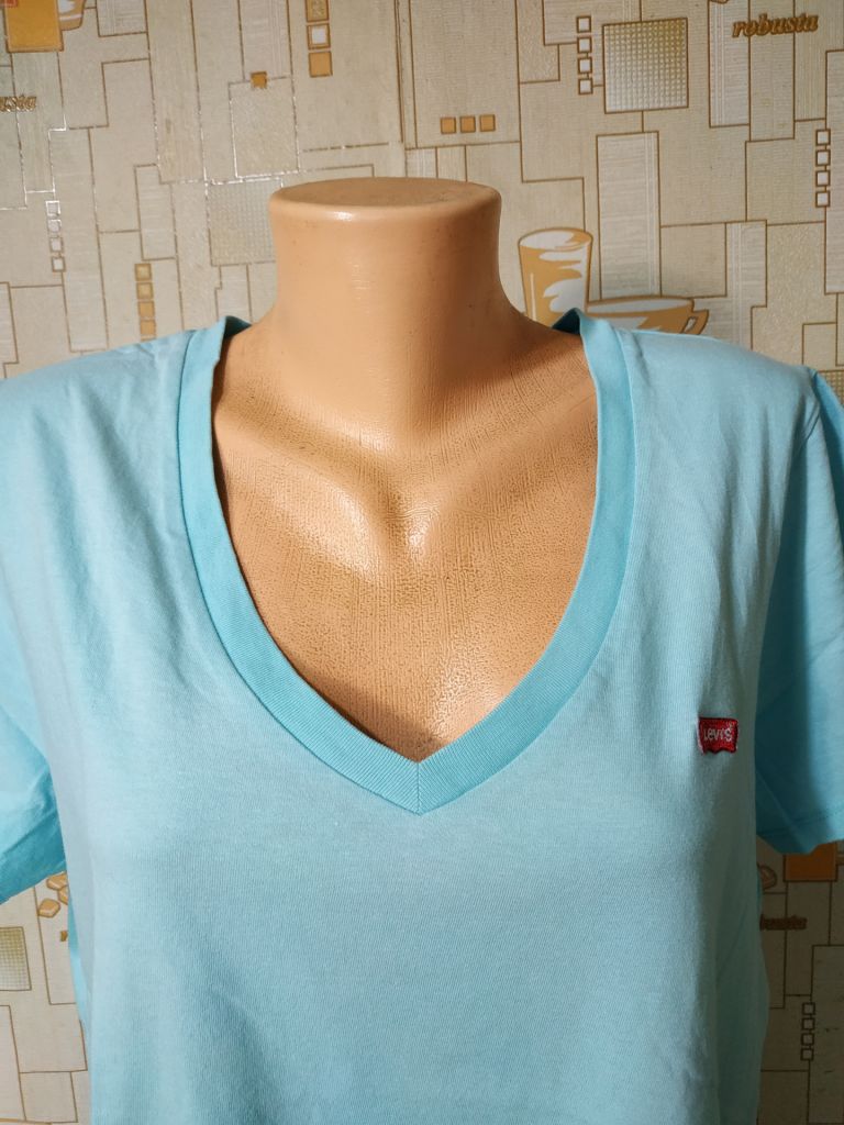 Футболка блакитна жіноча LEVIS p-p XL - фото фото фото 2