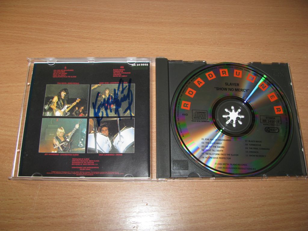 SLAYER - Show No Mercy  (1987 Roadrunner  SIGNED by K.KING) - фото фото фото 1