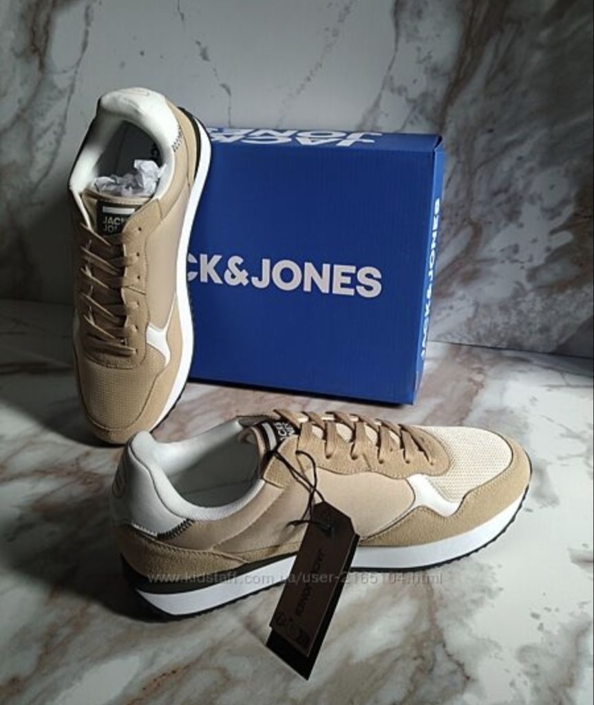 Кроссовки Jack&amp;Jones 44р бежевые - фото фото фото 7