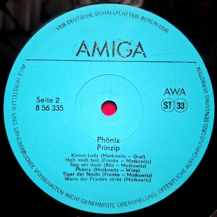 Prinzip - Phonix - 1988.   (LP). 12. Vinyl. Пластинка. Germany. - фото фото фото 3