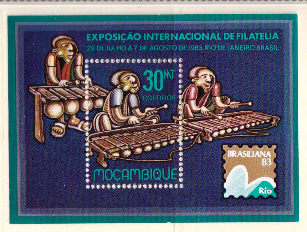 NM Мозамбик 1983 г MNH - музыка - фото фото фото 0