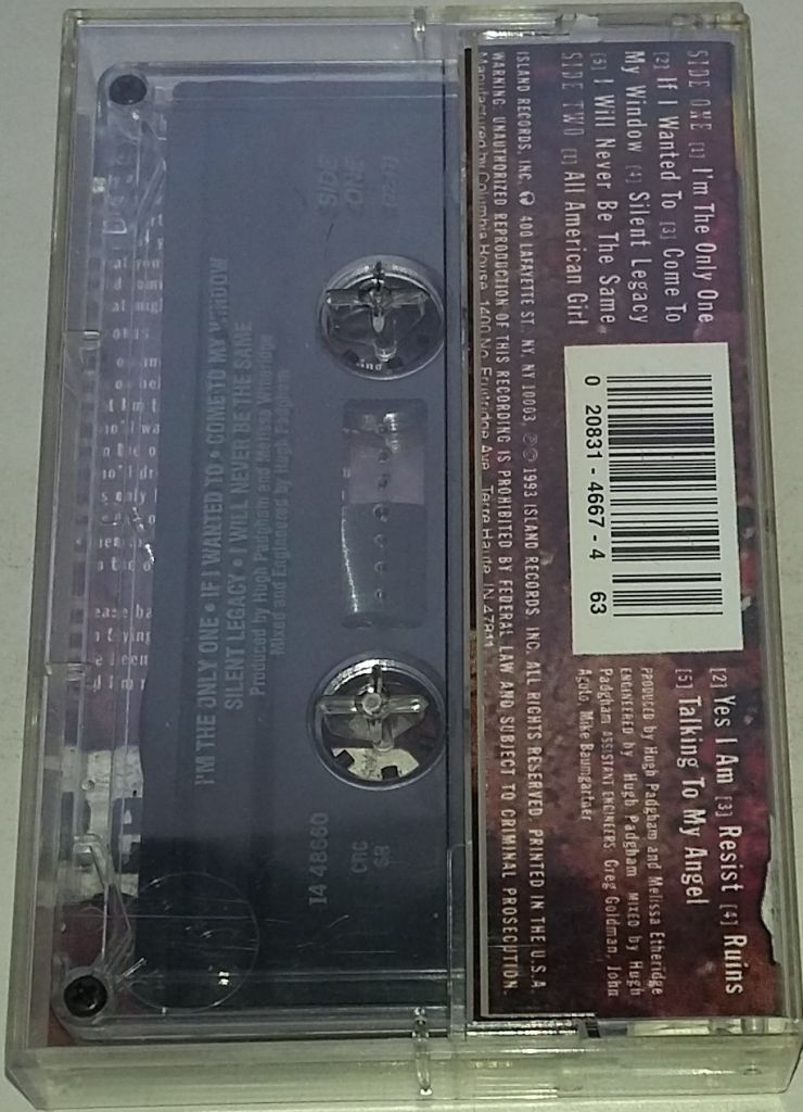 MELISSA ETHERIDGE Yes I Am. Cassette  (US,  Chrome) - фото фото фото 3