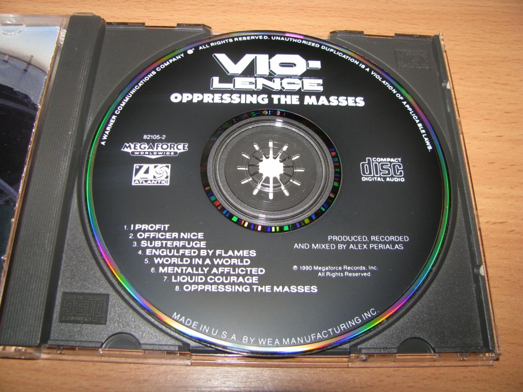 VIO-LENCE - Oppressing The Masses    (1990 Megaforce/Atlantic 1st press,USA) - фото фото фото 2