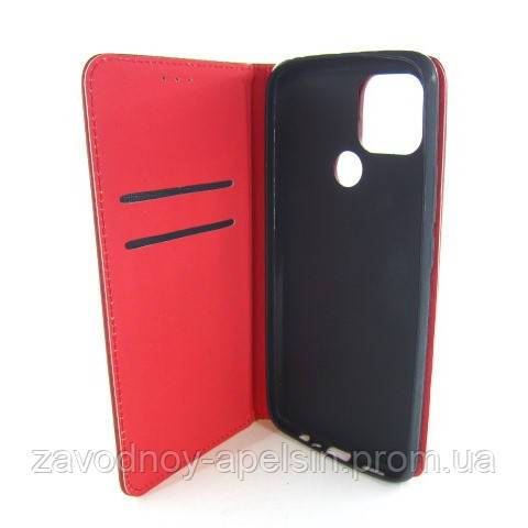 Чехол книжка Oppo A15 A15s Premium Case (красный) - фото фото фото 0
