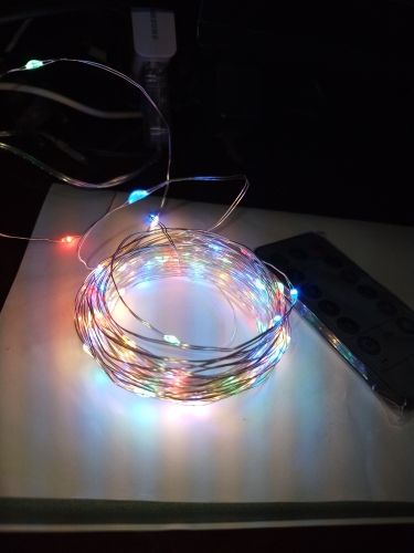 Led usb гірлянда 10м 100ламп різнокольорова з ду пультом - фото фото фото 3
