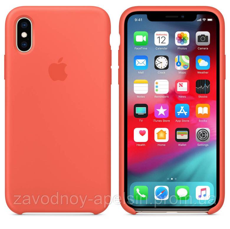 IPhone X XS 10 Чохол Silicone Case MGRL2FE/A (Nectarine) - фото фото фото 0