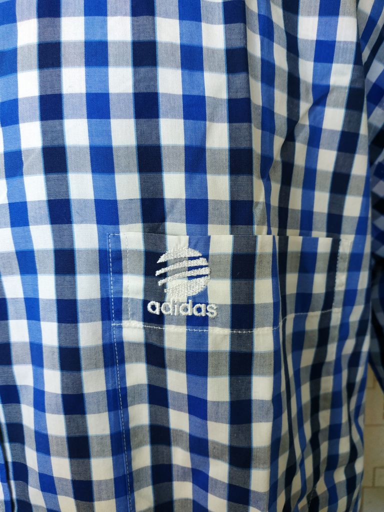Шведка чоловіча синя клітка ADIDAS р-р 41 - фото фото фото 3