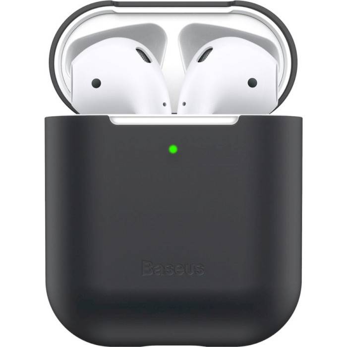 Чехол Baseus для наушников AirPods Черный (WIAPPOD-BZ01) - фото фото фото 1