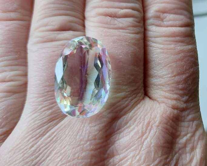 Радужный кварц 22.95 Ct Сертификат - фото фото фото 6