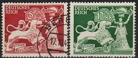1942 - Рейх - Ювелірне мистецтво Mi.816-17 _5.0 €_ гаш - фото фото фото 0
