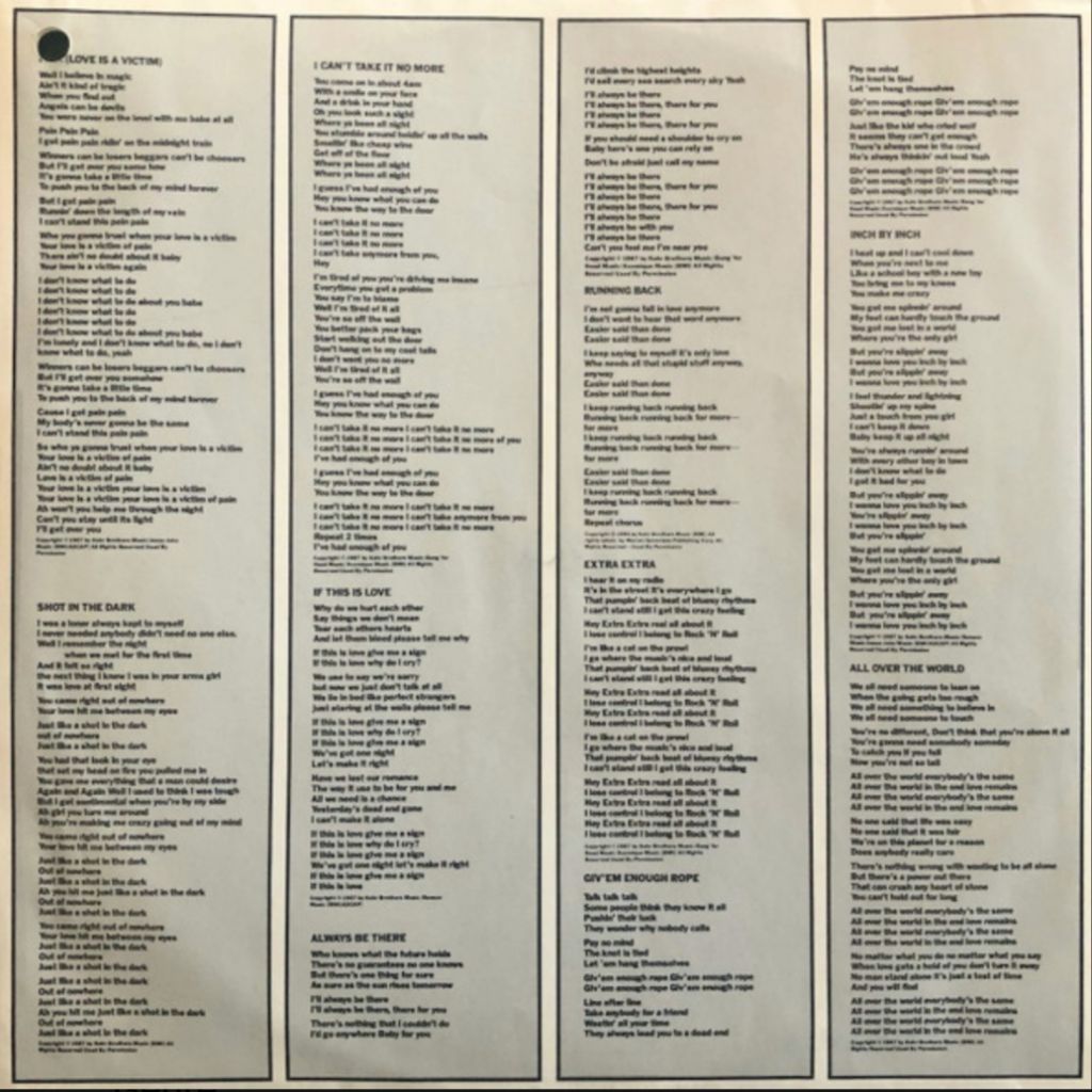 Urgent - Thinking Out Loud - 1987.  (LP). 12. Vinyl. Пластинка. US. - фото фото фото 3