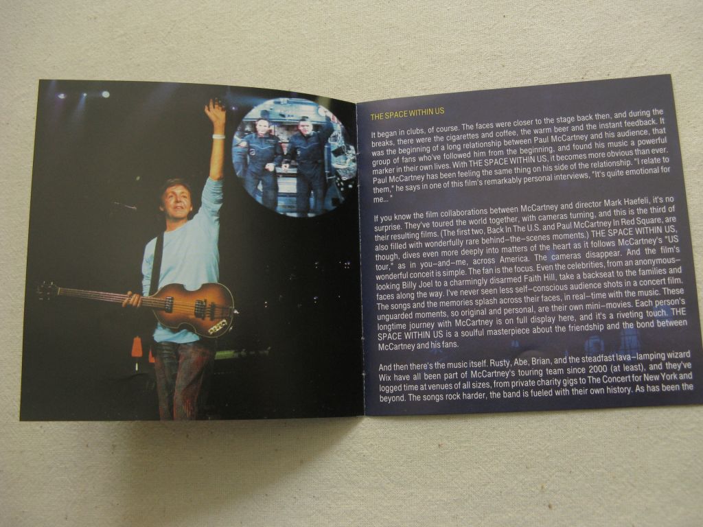 DVD Beatles Family. Paul McCartney. The Space Within Us. 2006. - фото фото фото 6