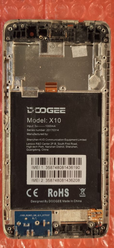 Doogee X10 модуль дисплея оригинал бу - фото фото фото 1