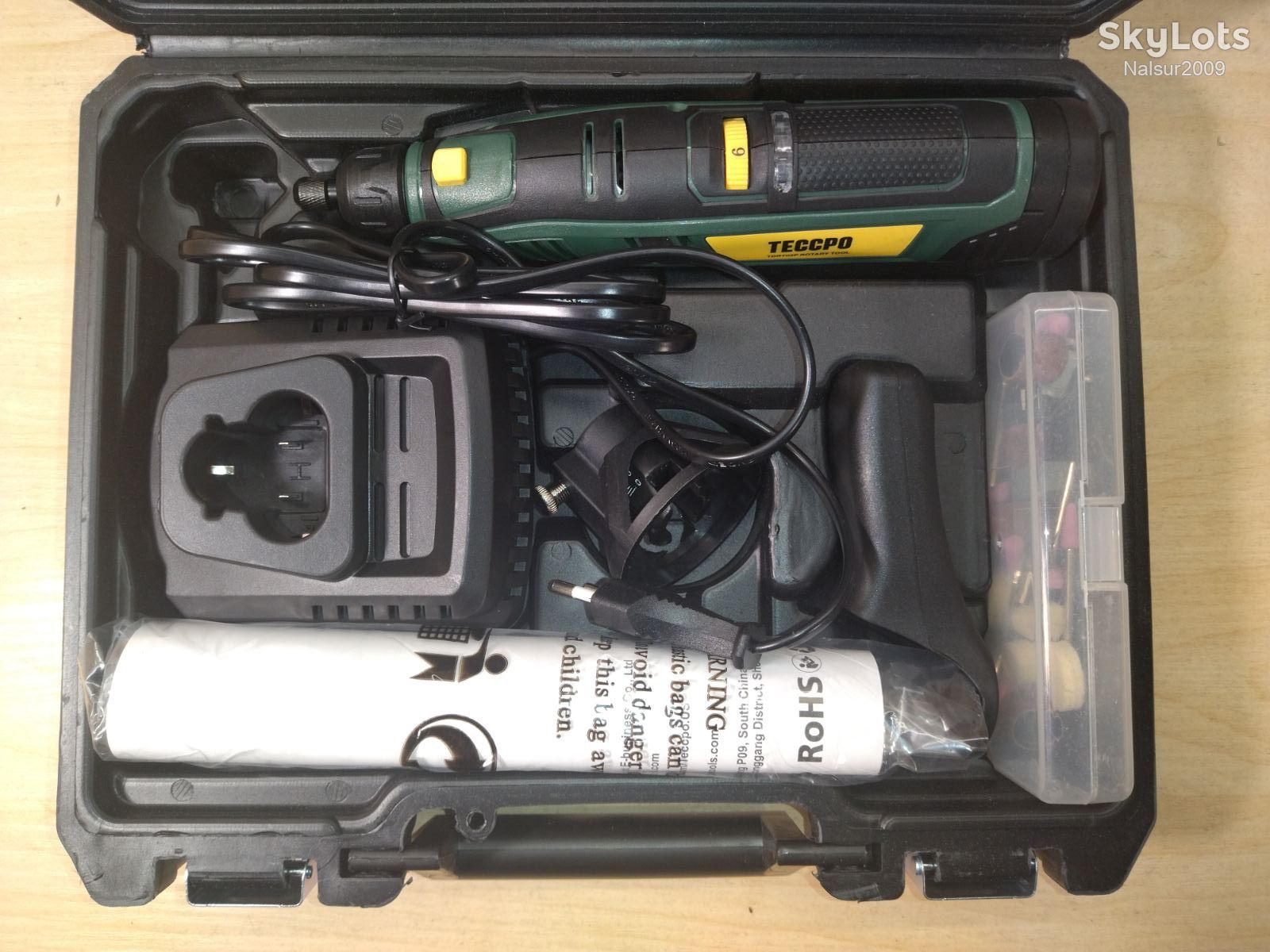 ГРАВЕР АККУМУЛЯТОРНЫЙ TECCPO Cordless Rotary Tool TDRT03P из Германии. - фото фото фото 4