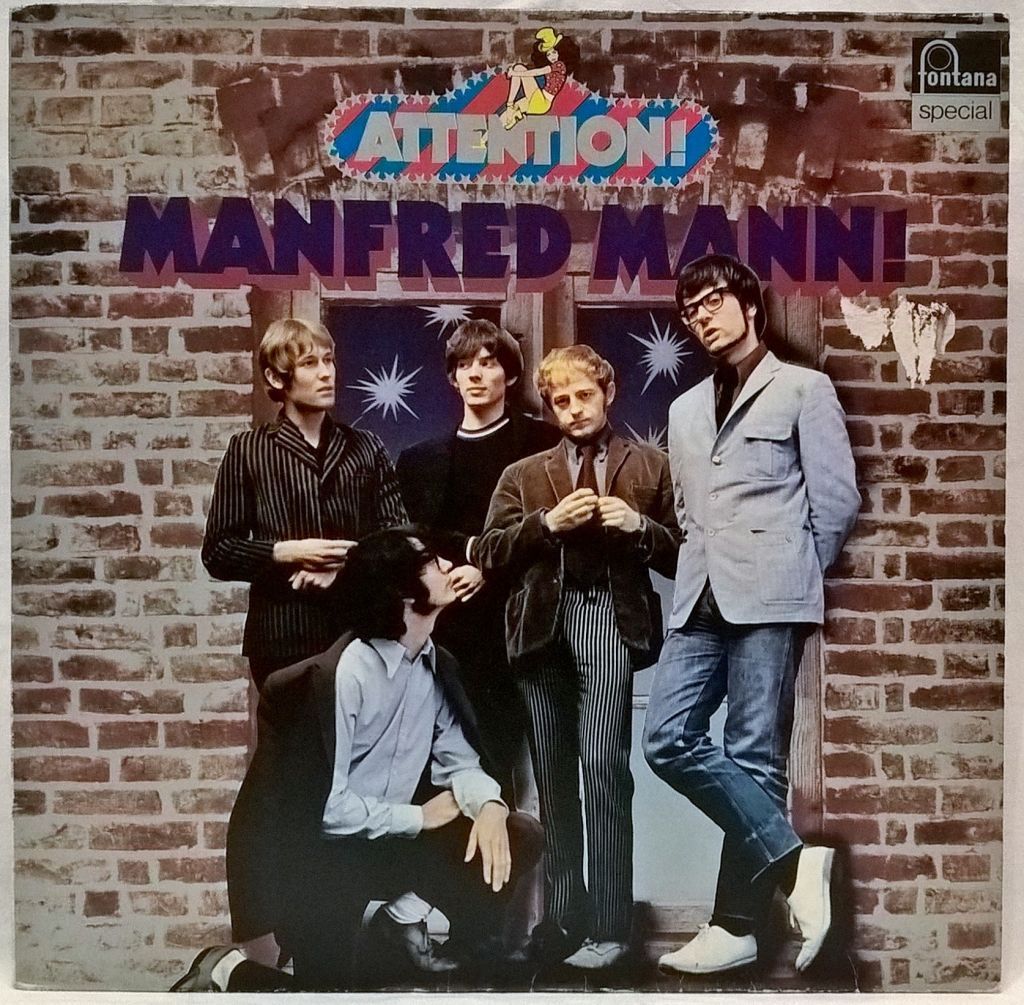 Manfred Mann ‎- Attention! Manfred Mann! - 1964-68.     (LP). 12. Vinyl. Пластинка. Germany - фото фото фото 0