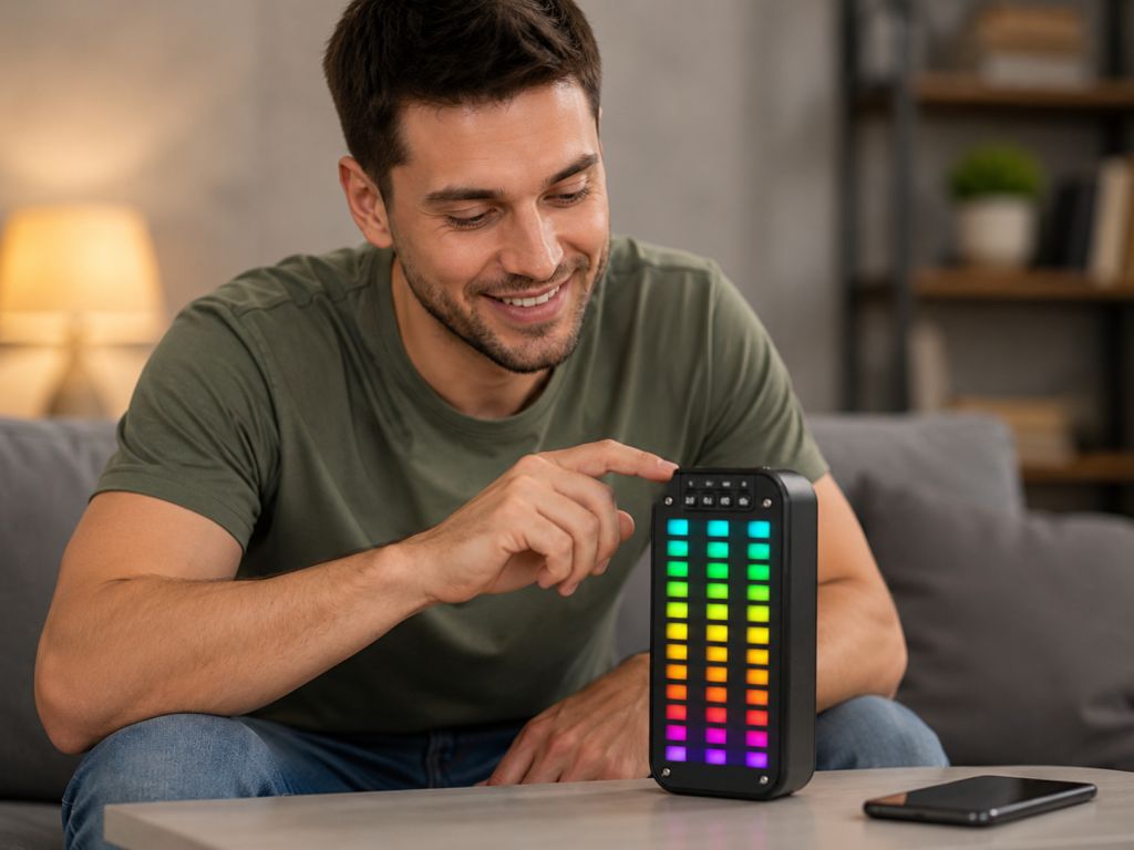 Колонка Bluetooth GTS-1872 Sea V / Акустика з Bluetooth / Музична колонка з RGB підсвічуванням - фото фото фото 4