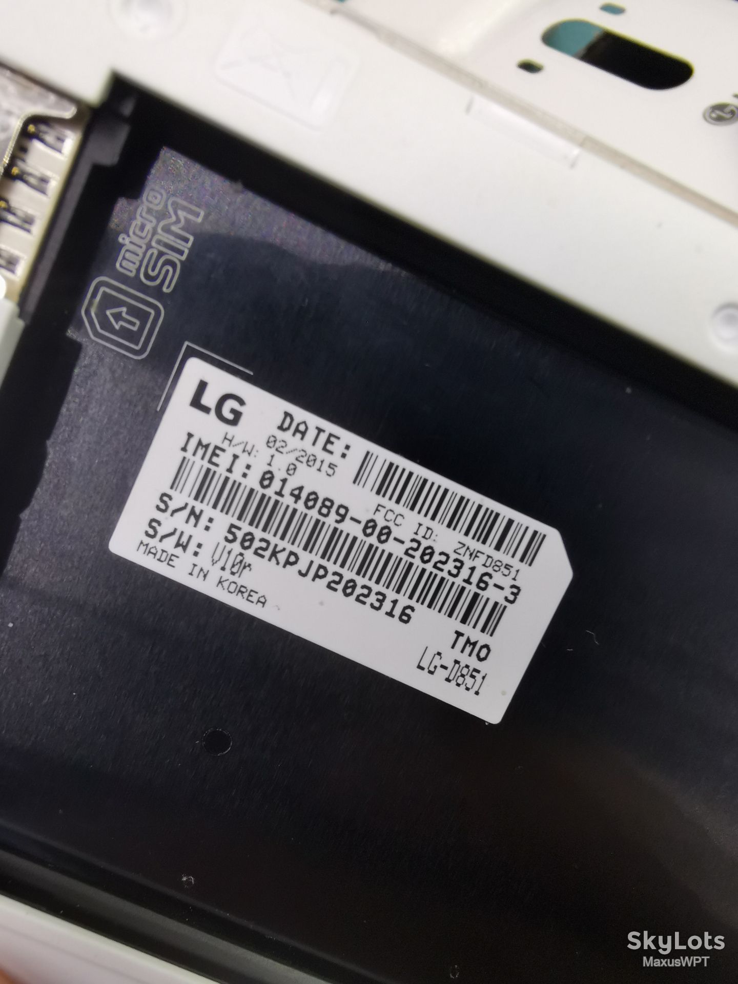 #662 Sklad LG G3 3 D851 White - фото фото фото 3