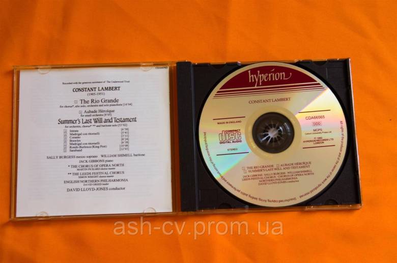 Музичний диск CD. CONSTANT LAMBERT - фото фото фото 3