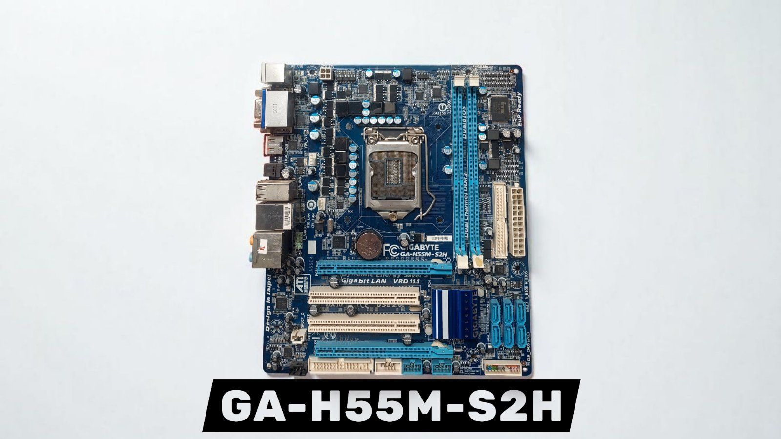 Материнська плата Gigabyte GA-H55M-S2H  /Socket 1156/MicroATX/2 x DDR3/ б/в - фото фото фото 0
