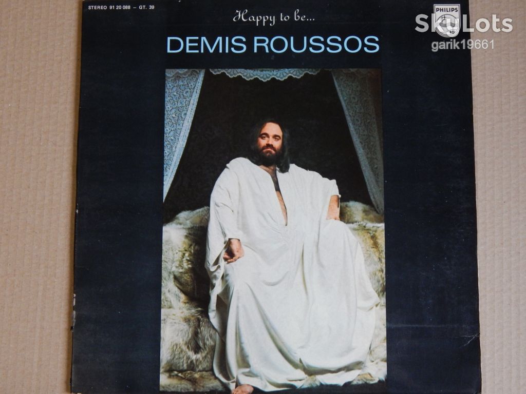 Demis Roussos ‎– Happy To Be...  (Philips ‎– 91 20 088, Spain) EX+/NM- - фото фото фото 0