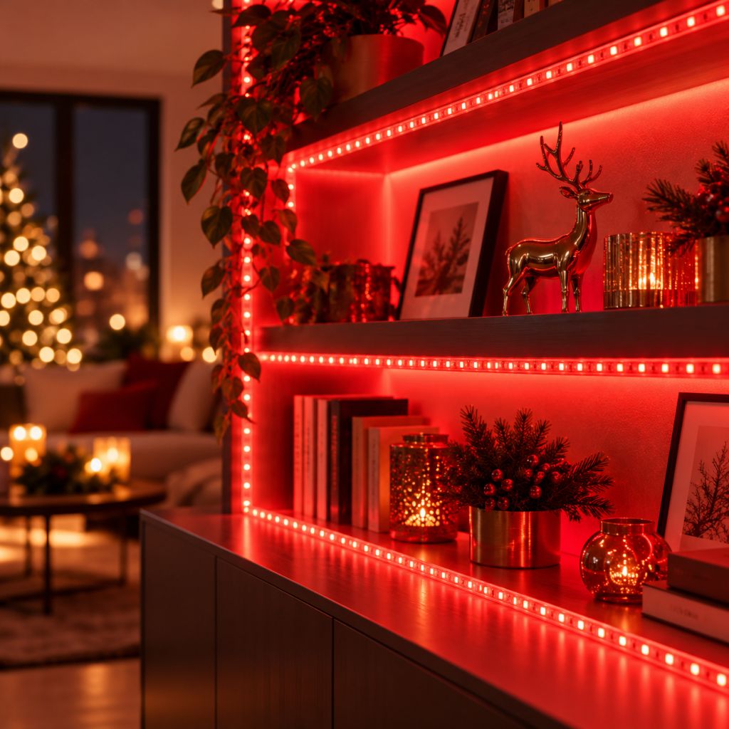 Світлодіодна гірлянда-дюралайт Rope-Lights / LED-стрічка SMD5050-R 100 м Червоний - фото фото фото 2