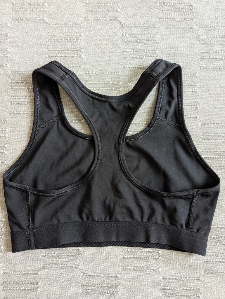 Компрессионный топ женский Nike Dri-FIT Swoosh black/white. S - фото фото фото 4
