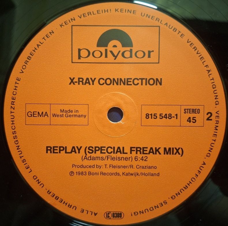 X-Ray Connection - Replay - 1983.  (EP). 12. Vinyl. Пластинка. Germany. - фото фото фото 3