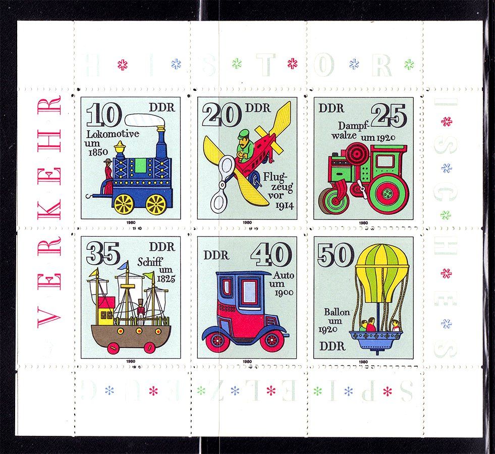 Германия  ГДР / DDR  1980 г  MNH -  блок - ИГРУШКИ - фото фото фото 0