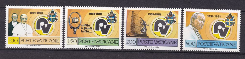 Ватикан   1981 г  MNH - личности - - фото фото фото 0